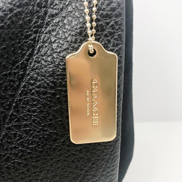 Coach Mixed Leather Shoulder Bag - Picture 5 of 11